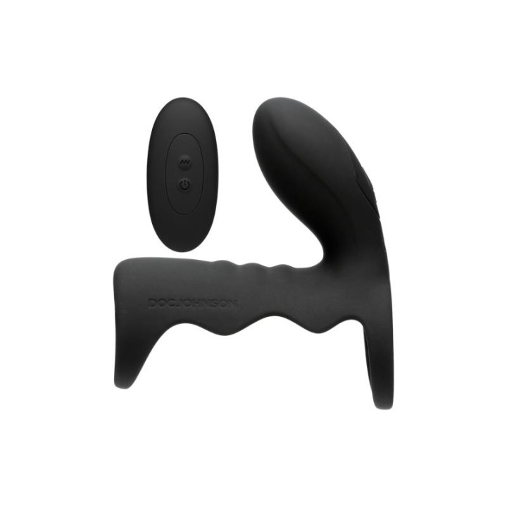 Jaula para el Pene con Vibración y Control Remoto Negro de Optimale | VibraZon