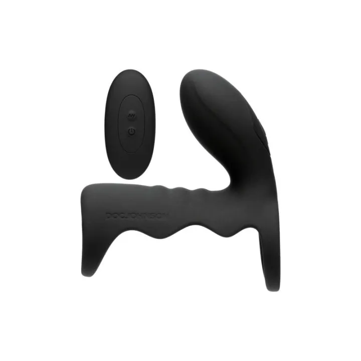 Jaula para el Pene con Vibración y Control Remoto Negro de Optimale