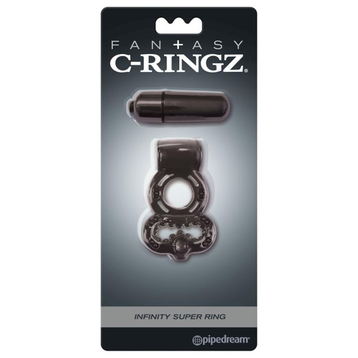 Fantasy C-Ringz Anillo Infinity Negro | VibraZon