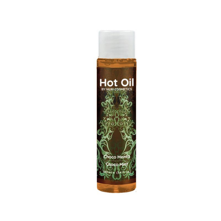 Aceite Hot Oil Choco Menta Efecto Calor 100 de Nuei Cosmetics | VibraZon