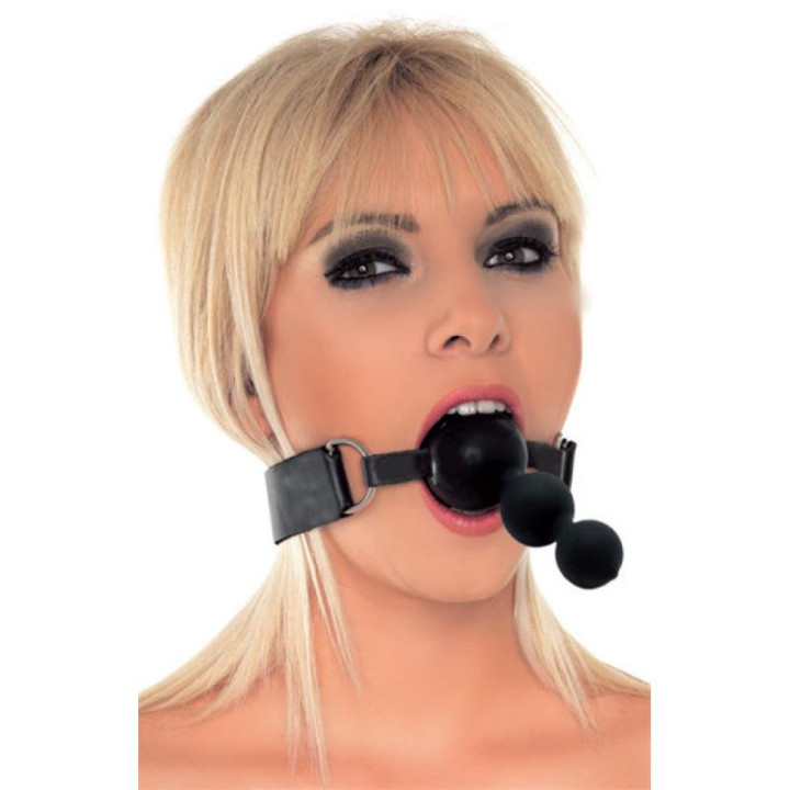 Mordaza con Plug Silicona de Latex Play | VibraZon