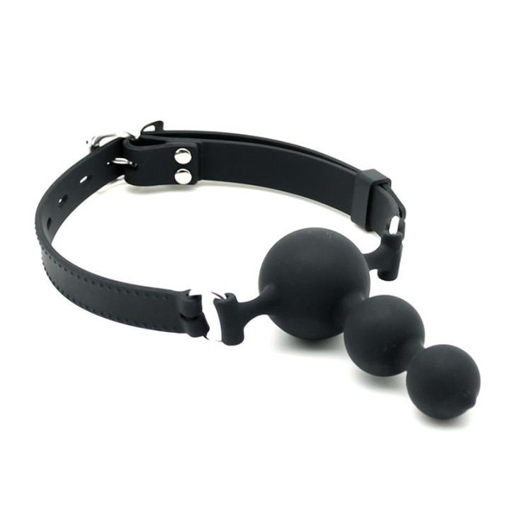 Mordaza con Plug Silicona de Latex Play | VibraZon
