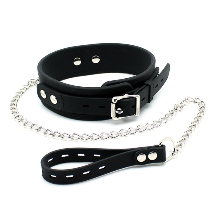 Collar con Correa Silicona de Latex Play | VibraZon