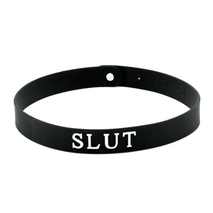 Collar (Slut) Silicona de Latex Play | VibraZon