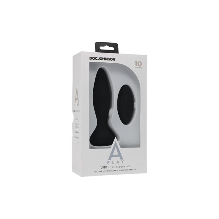 Plug Anal con Vibración Vibe Experienced Negro de A-Play | VibraZon