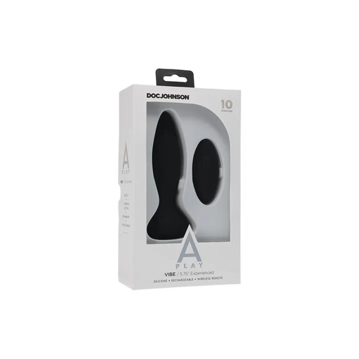 Plug Anal con Vibración Vibe Experienced Negro de A-Play