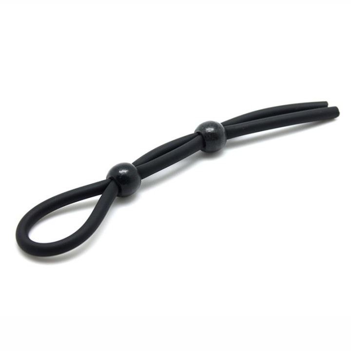 Anillo Pene y Testículos Ajustable de Latex Play | VibraZon