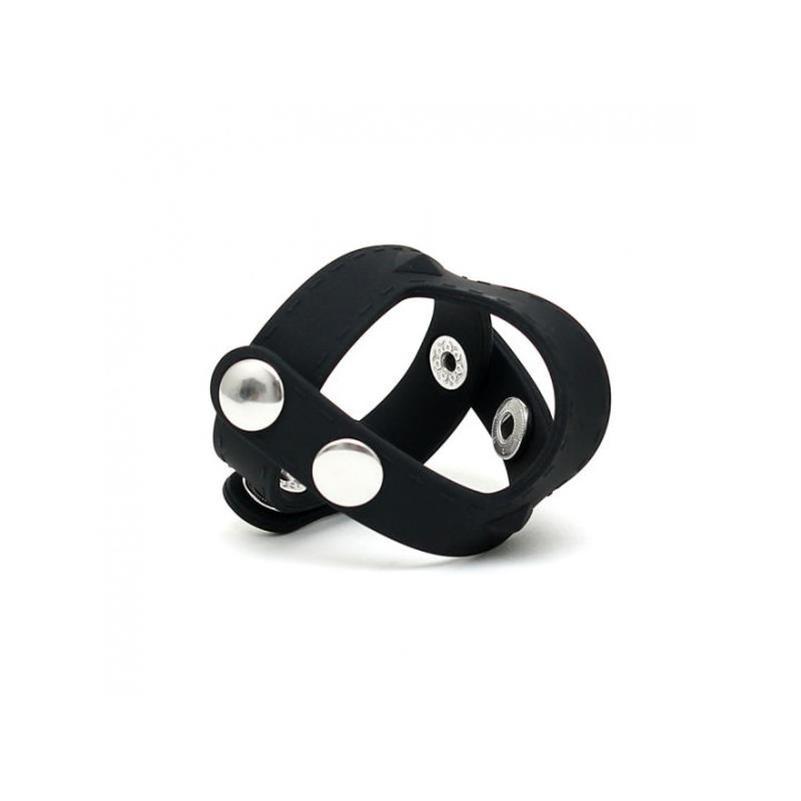 Anillo para el Pene y los Testículos Ajustable de Latex Play | VibraZon