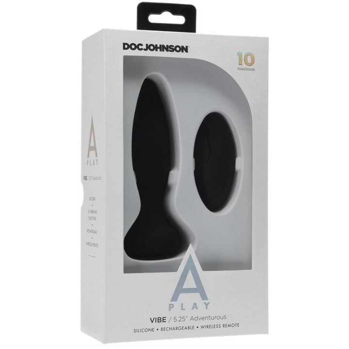Plug Anal Control Remoto Vibe Adventurous Negro de A-Play | VibraZon