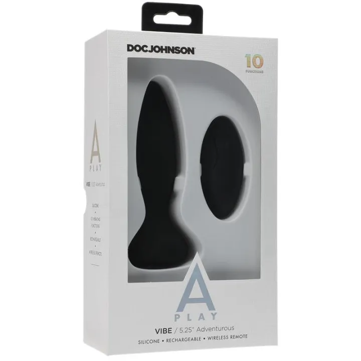 Plug Anal Control Remoto Vibe Adventurous Negro de A-Play