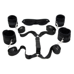 Correas de Supresión para la Cama Negro de Bondage Play | VibraZon