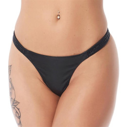 Tanga Cuero Elástico de Bondage Play | VibraZon