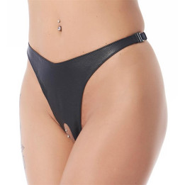 Braguita Abierta Color Negro Talla Única de Bondage Play | VibraZon