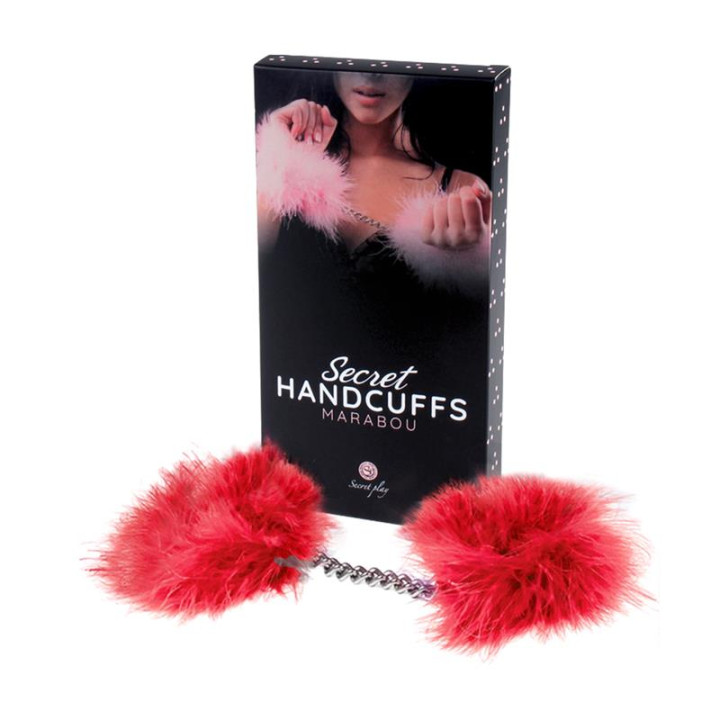Esposas con Marabú Rojo de Secret Play | VibraZon