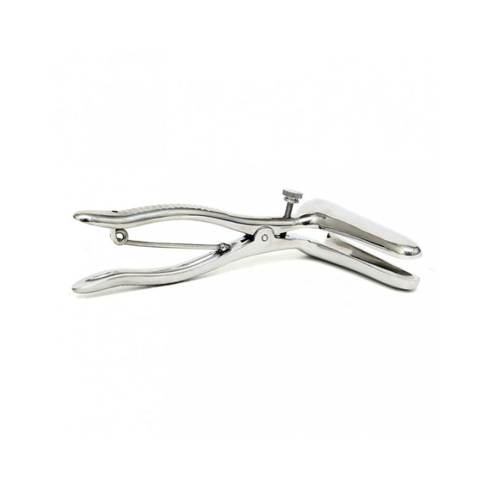 Espéculo Anal con 2 Cucharas Cromo-Plateado de Bondage Play | VibraZon