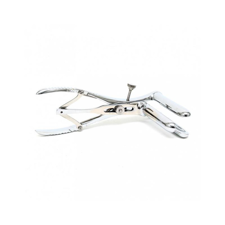 Espéculo Anal con 3 Cucharas Cromo-Plateado de Bondage Play | VibraZon