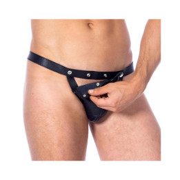 Panty Masculino de Cuero Talla Única de Bondage Play | VibraZon