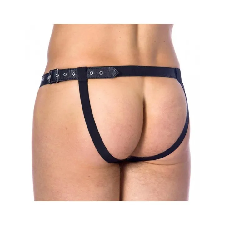 Panty Masculino de Cuero Talla Única de Bondage Play