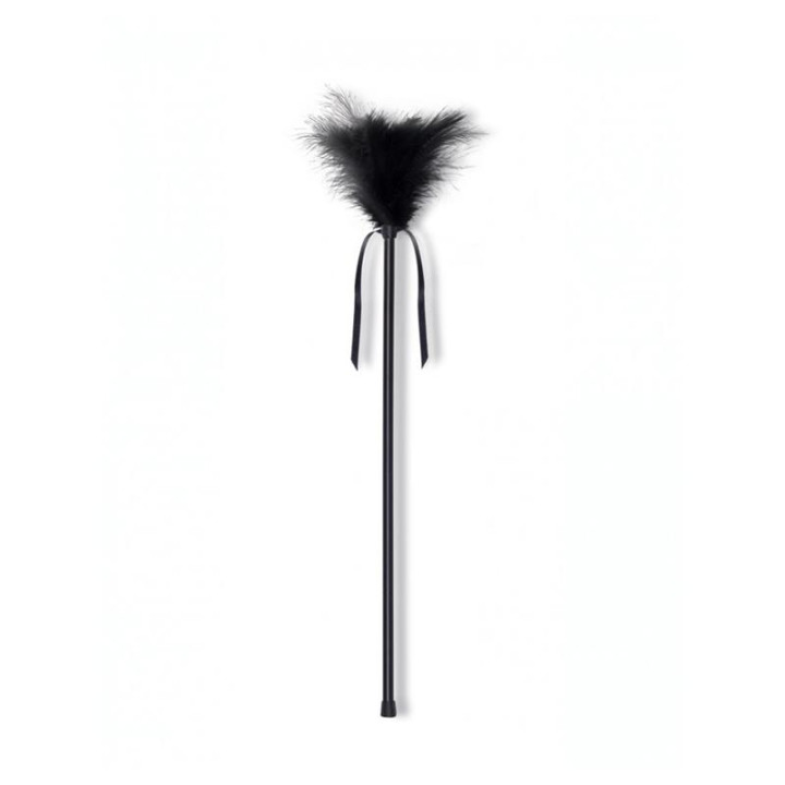 Estimulador de Plumas Negro de Secret Play | VibraZon