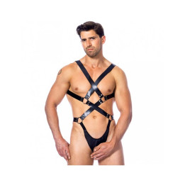 Arnés Ajustable de Cuero de Cuerpo Entero de Bondage Play | VibraZon
