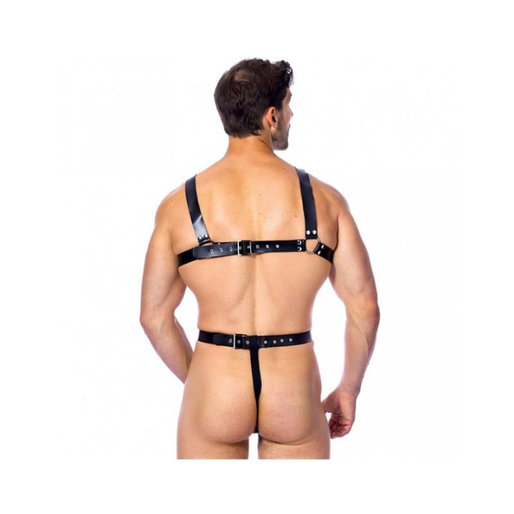 Arnés Ajustable de Cuero de Cuerpo Entero de Bondage Play | VibraZon