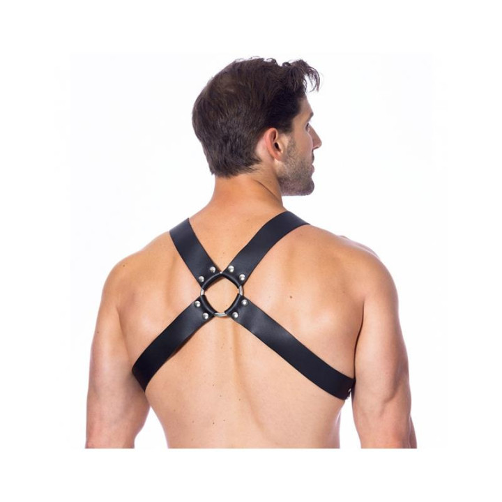 Arnés Ajustable de Cuero con Hebillas de Bondage Play | VibraZon