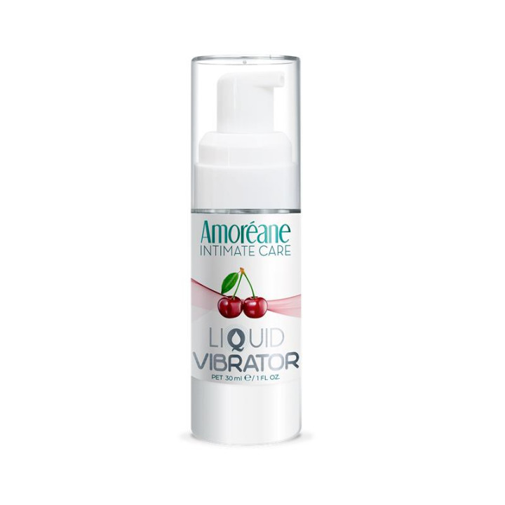Vibrador Líquido Sabor Cereza 30 ml de Amoreane | VibraZon