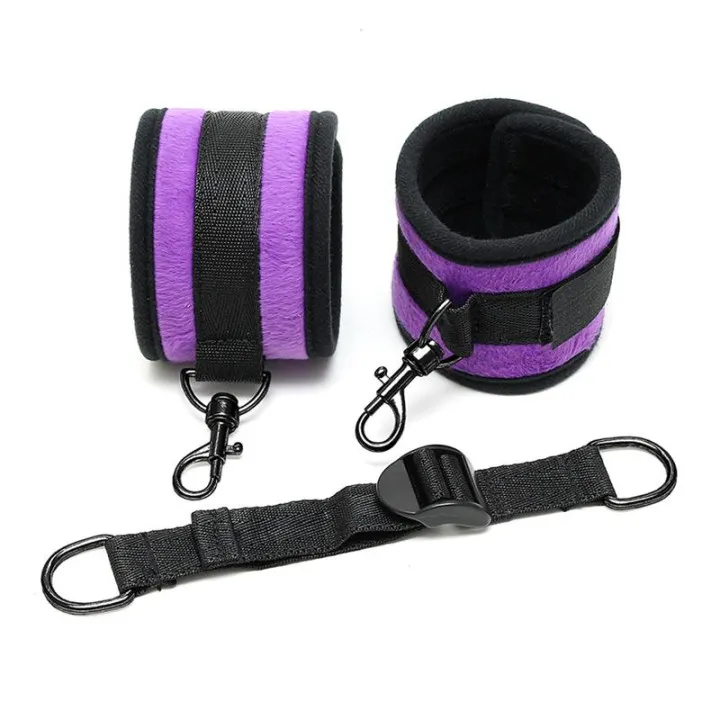 Esposas para Pies Correa Elástica Púrpura de Bondage Play