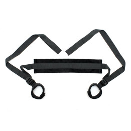 Set de Ataduras Ajustable Negro de Bondage Play | VibraZon