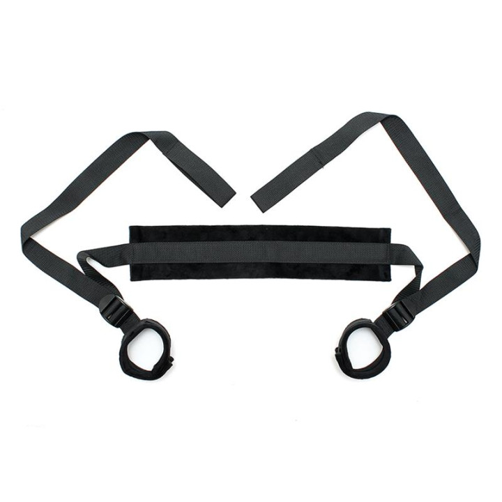 Set de Ataduras Ajustable Negro de Bondage Play | VibraZon