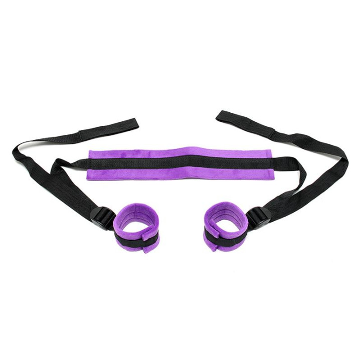 Set de Ataduras Ajustables Púrpura de Bondage Play | VibraZon