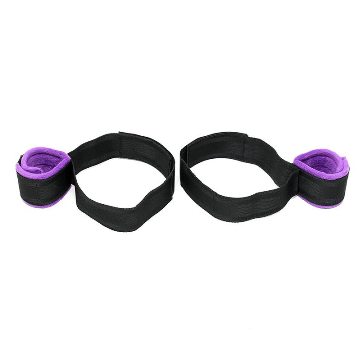 Esposas para Muslos y Manos Ajustable Púrpura de Bondage Play | VibraZon