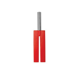 Shots Ouch! Whips and Paddles Leather Pala Abierta Rojo | VibraZon