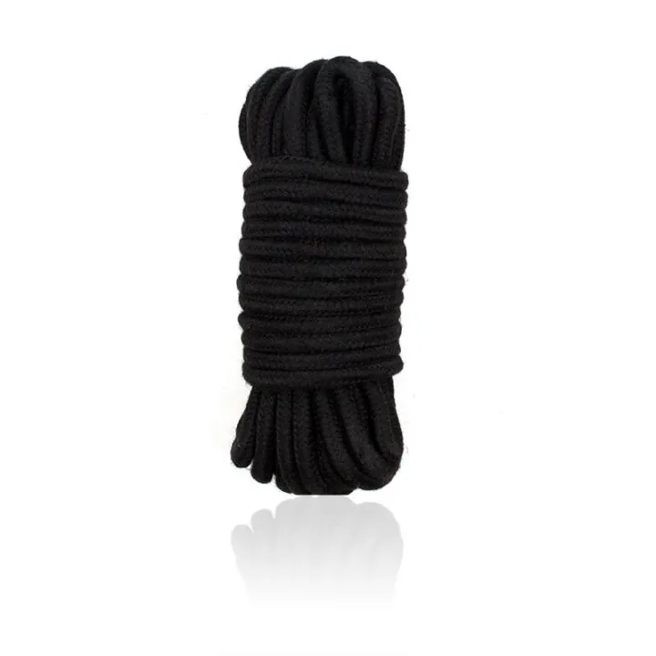 Cuerda Bondage de Algodón 10 Metros Negro de Latetobed Bdsm Line
