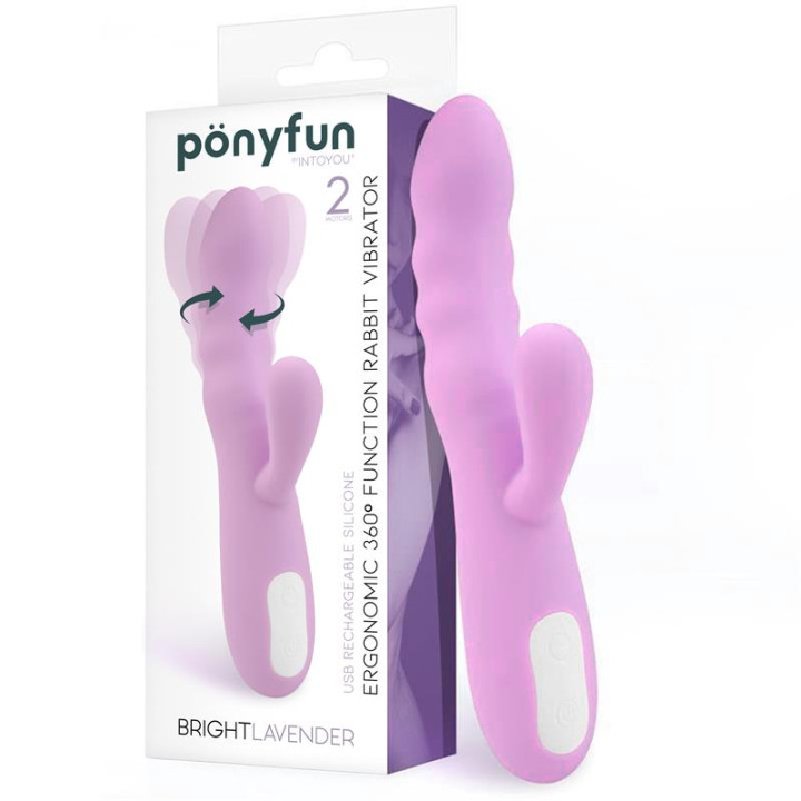 Brightlavender Vibrador y Rotador Doble Motor 360º USB Silicona de Intoyou | VibraZon