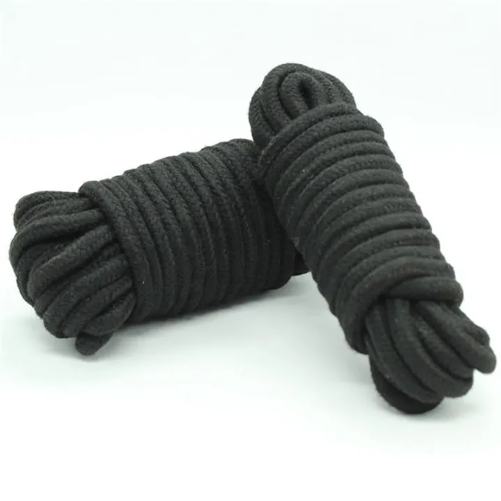 Cuerda Bondage de Algodón 10 Metros Negro de Latetobed Bdsm Line