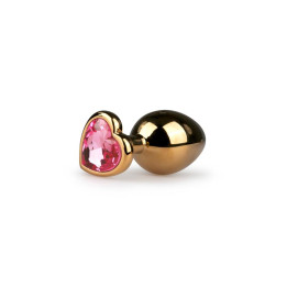Plug Anal de Aluminio No. 7 - Oro/Rosa de Easytoys | VibraZon