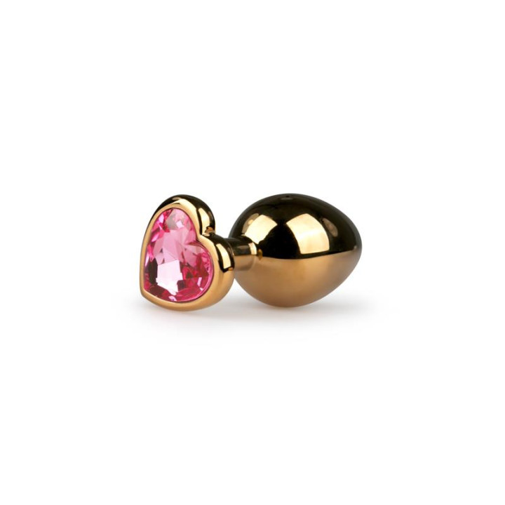 Plug Anal de Aluminio No. 7 - Oro/Rosa de Easytoys | VibraZon