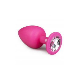 Plug con Diamante Grande - Rosa de Easytoys | VibraZon