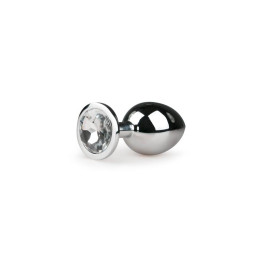 Plug con Cristal Transparente No.2 Plateado de Easytoys | VibraZon