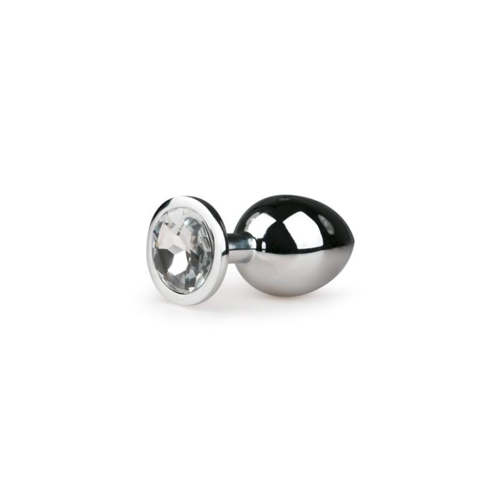 Plug con Cristal Transparente No.2 Plateado de Easytoys | VibraZon