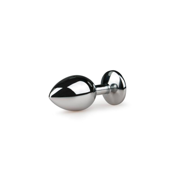 Plug con Cristal Transparente No.2 Plateado de Easytoys | VibraZon
