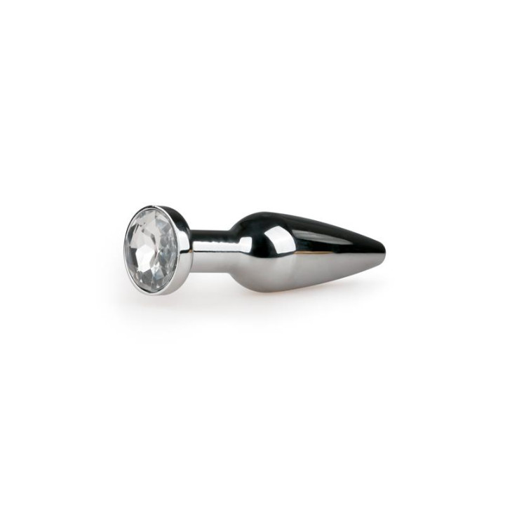 Plug de Aluminio No. 9 - Plata / Transparente de Easytoys | VibraZon
