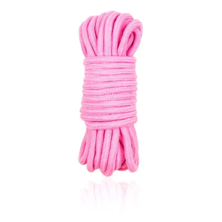 Cuerda de Bondage de Algodón 10 Metros Rosa de Latetobed Bdsm Line