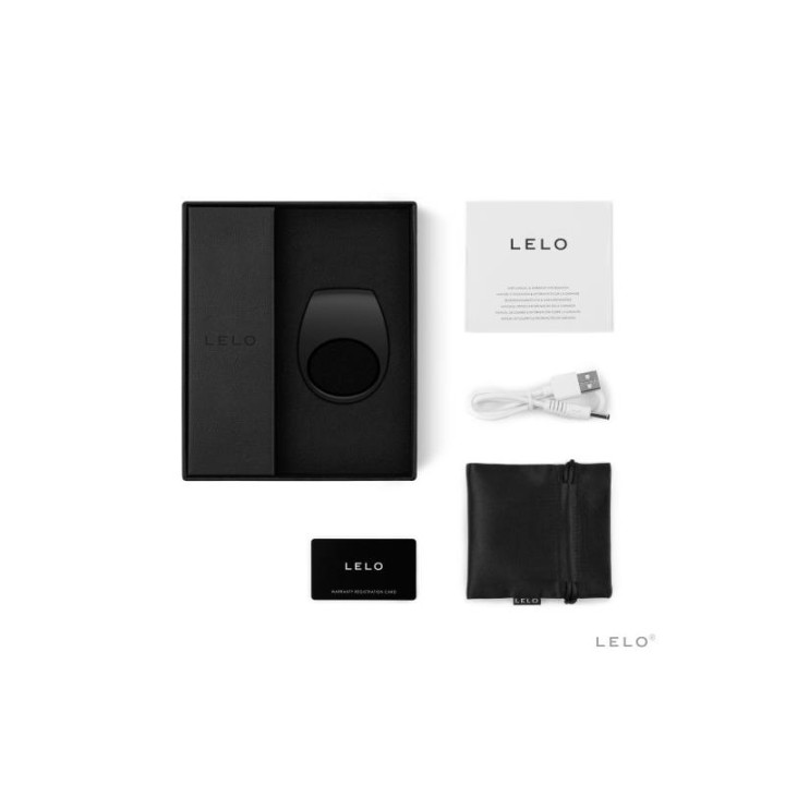 TOR 2 Anillo Vibrador Negro de Lelo | VibraZon
