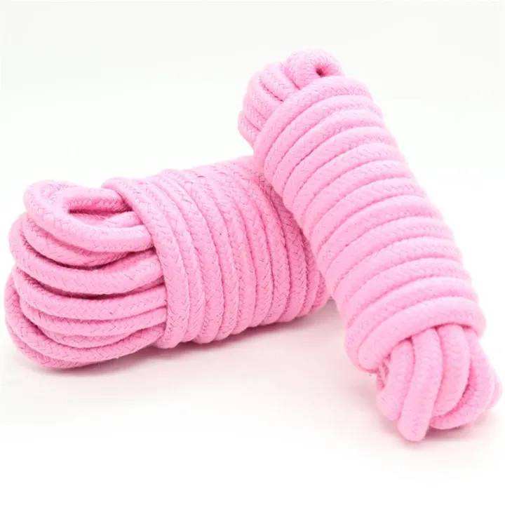 Cuerda de Bondage de Algodón 10 Metros Rosa de Latetobed Bdsm Line