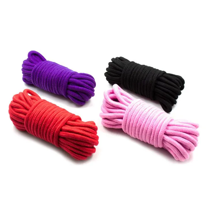 Cuerda de Bondage de Algodón 10 Metros Rosa de Latetobed Bdsm Line