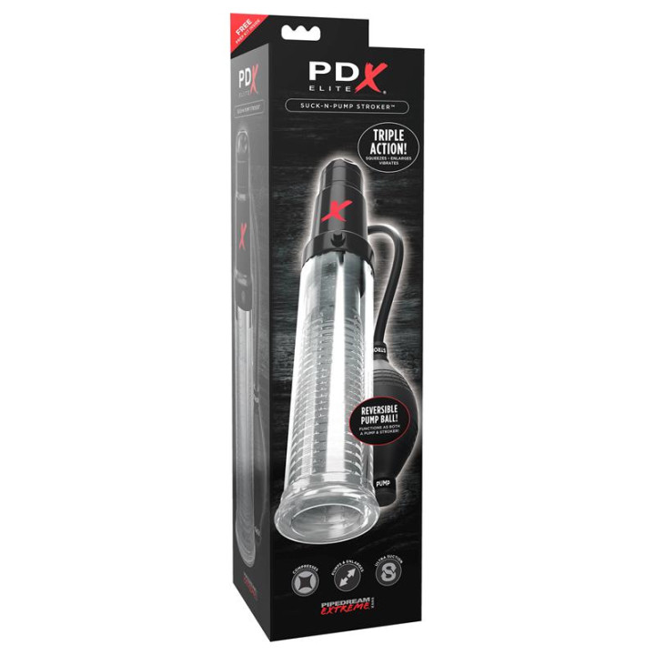 Masturbador Suck-N-Pump Stoker de Pdx Elite | VibraZon