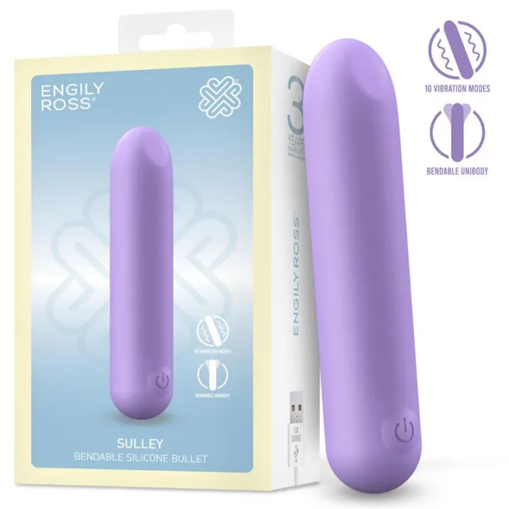 Sulley Bala Vibradora Silicona Líquida Unibody Flexible USB de Engily Ross