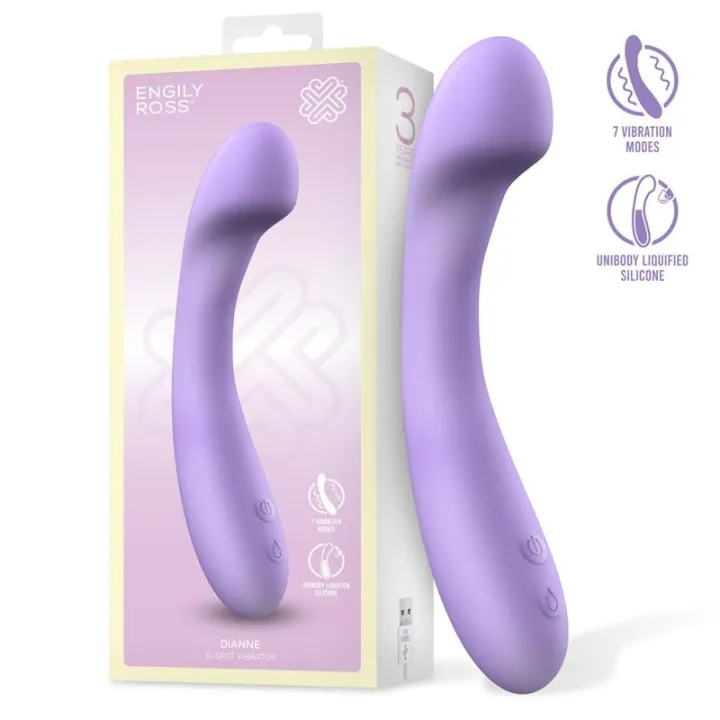Dianne Vibrador Silicona Líquida Unibody Punto G Flexible USB de Engily Ross